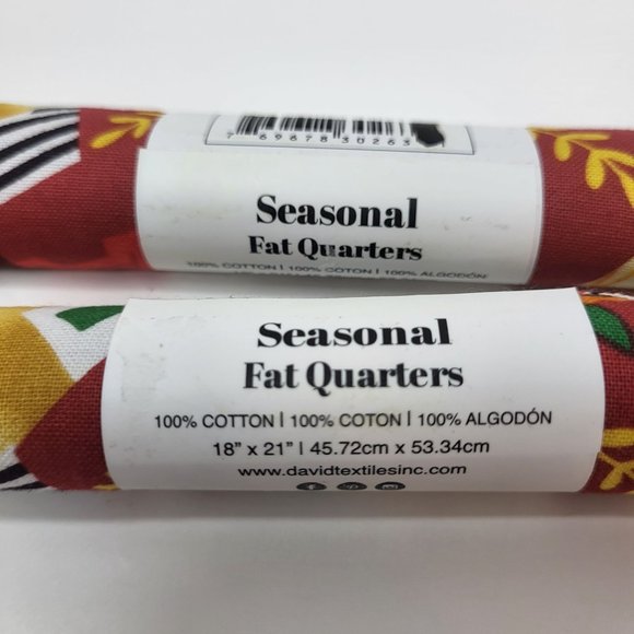 Lot of 2 Kwanza  Fat Quarter 18" x 21" 100% Cotton - African Drums Fabric Crafts - Picture 6 of 7